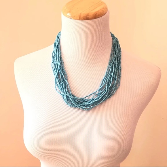 Blue Layered Necklace - Picture 1 of 1